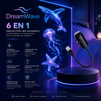 6-in-1 Ocean LED Projector Light
